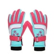 thumbnail image 1 of Penkiiy Kids Winter Gloves Thinsulate Snow Waterproof Ski Cold Weather Insulated Outdoor Snowboard Gloves for Boys Girls Youth Hot Pink, 1 of 2