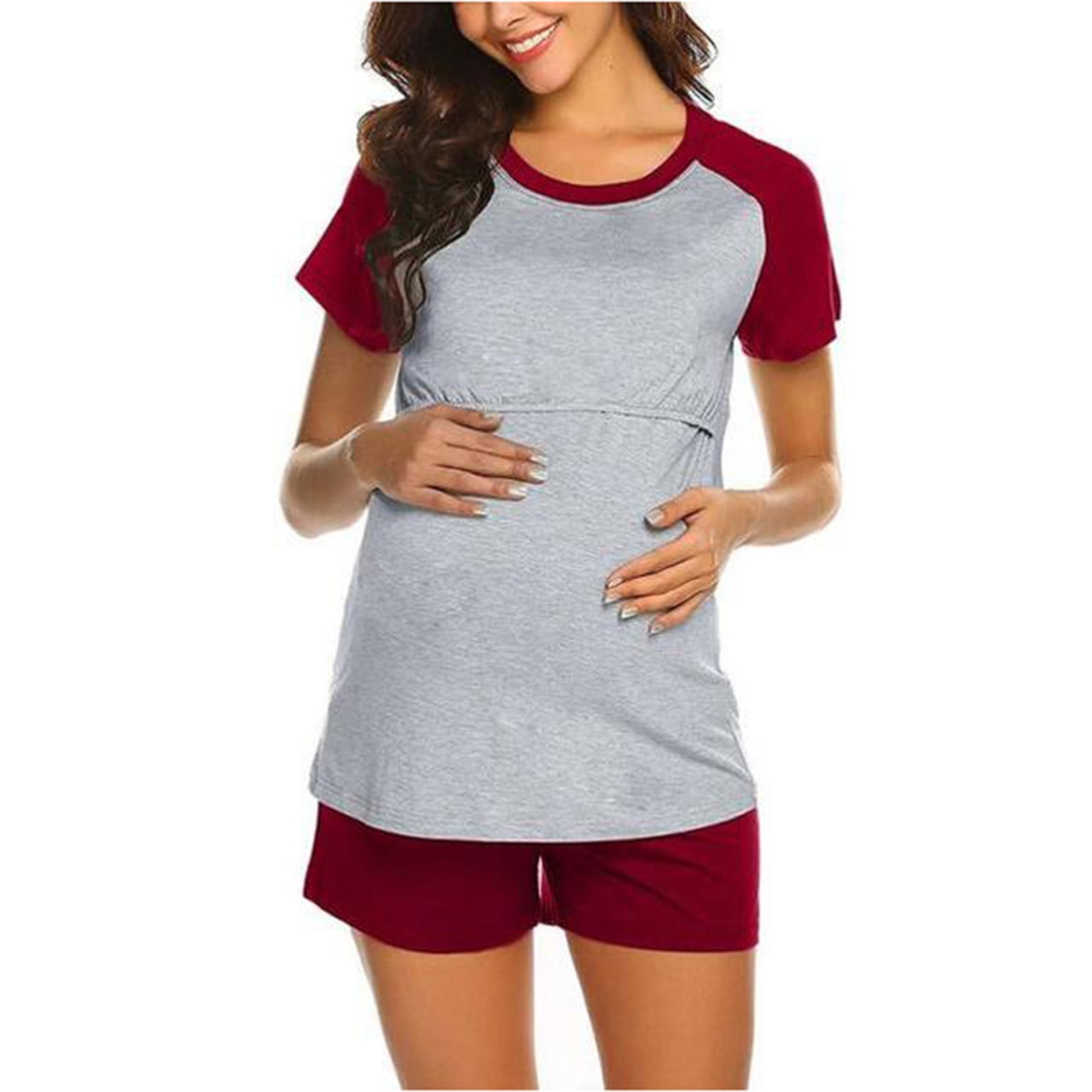 2pc. Maternity Shorts PJ Set main image 1