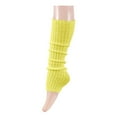 thumbnail image 1 of Penkiiy Leg Warmers for Women Girls 80s Ribbed Leg Warmer for Neon Party Knitted Fall Winter Sports Socks Leg Warmers for Women Gold, 1 of 3
