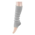 thumbnail image 1 of Penkiiy Leg Warmers for Women Girls 80s Ribbed Leg Warmer for Neon Party Knitted Fall Winter Sports Socks Leg Warmers for Women Gray, 1 of 3