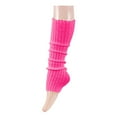 thumbnail image 1 of Penkiiy Leg Warmers for Women Girls 80s Ribbed Leg Warmer for Neon Party Knitted Fall Winter Sports Socks Leg Warmers for Women Hot Pink, 1 of 3