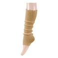 thumbnail image 1 of Penkiiy Leg Warmers for Women Girls 80s Ribbed Leg Warmer for Neon Party Knitted Fall Winter Sports Socks Leg Warmers for Women Khaki, 1 of 3
