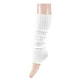 thumbnail image 1 of Penkiiy Leg Warmers for Women Girls 80s Ribbed Leg Warmer for Neon Party Knitted Fall Winter Sports Socks Leg Warmers for Women White, 1 of 3