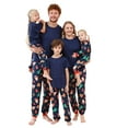thumbnail image 1 of Penkiiy Matching Christmas Pajamas For Family Xmas Holiday Pjs Elf Plaid Sleepwear Outfit Sets For Women/Men/Couples/Adult 2XL Dark Blue, 1 of 6