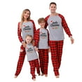 thumbnail image 1 of Penkiiy Matching Christmas Pajamas For Family Xmas Holiday Pjs Elf Plaid Sleepwear Outfit Sets For Women/Men/Couples/Adult 2XL Red, 1 of 5