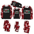 thumbnail image 1 of Penkiiy Matching Christmas Pajamas For Family Xmas Holiday Pjs Elf Plaid Sleepwear Outfit Sets For Women/Men/Couples/Adult XL Black, 1 of 5