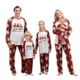 thumbnail image 1 of Penkiiy Matching Family Pajamas Family Christmas Pjs Matching Sets Baby Christmas Matching Jammies for Adults and Kids Holiday Xmas Sleepwear Set Red 6-7 Years, 1 of 8
