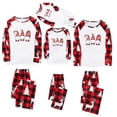 thumbnail image 1 of Penkiiy Matching Family Pajamas Family Christmas Pjs Matching Sets Baby Christmas Matching Jammies for Adults and Kids Holiday Xmas Sleepwear Set White 3-4 Years, 1 of 7