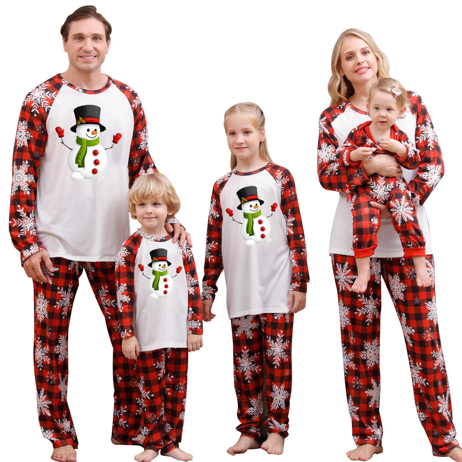 Penkiiy Matching Family Pajamas Sets Christmas PJ's with Letter and ...