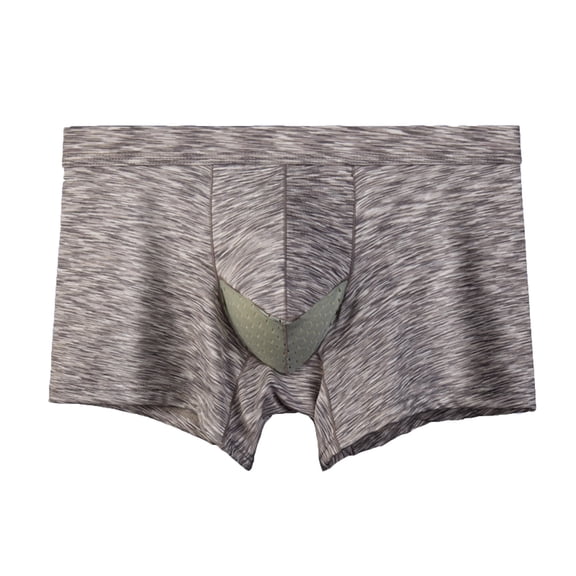 Penkiiy Men Casual Solid Breathable Sexy Hip Lift Body Sculpting Boxer Underwear Pants Men Underwear XXXXL Gray On Sale