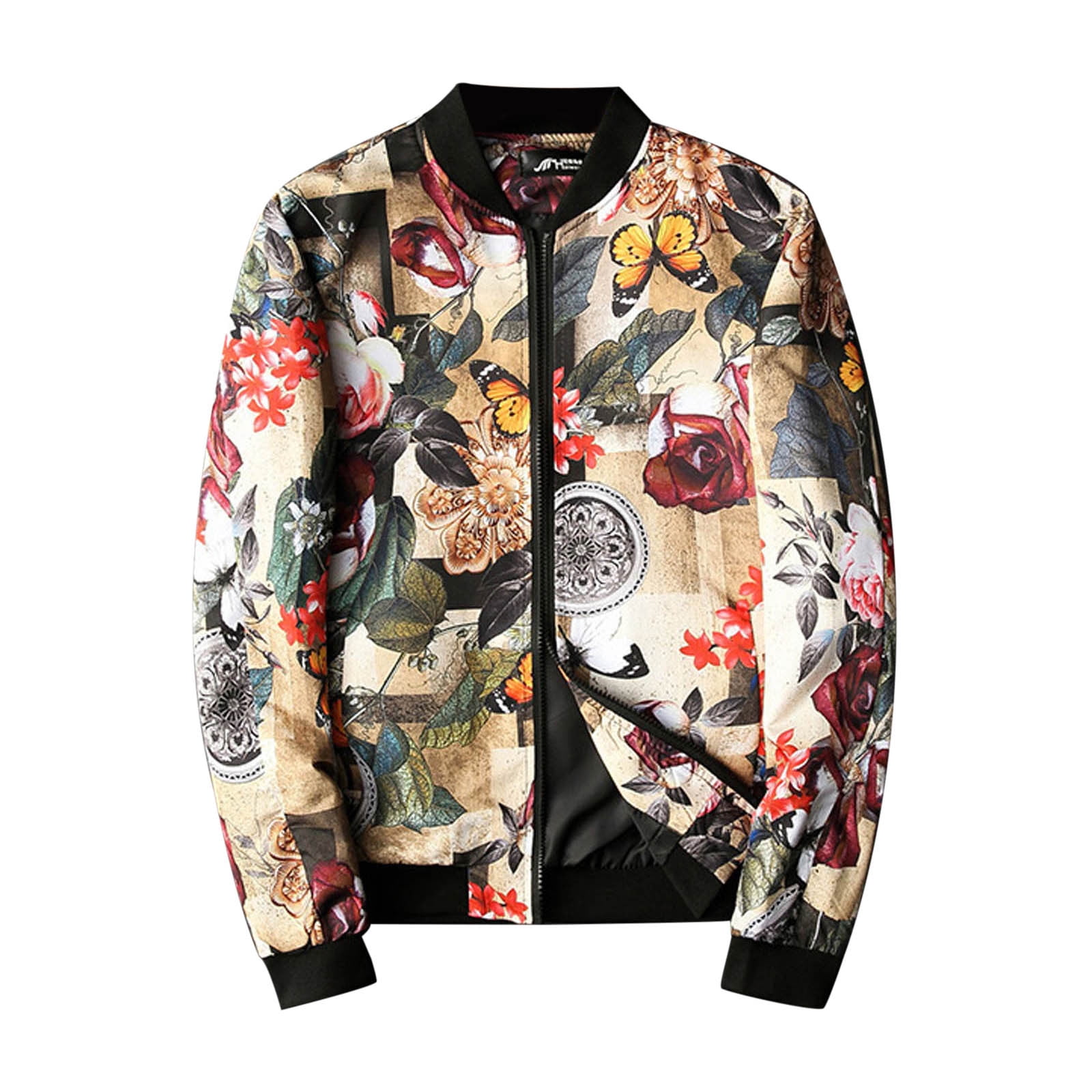Mens jacket cheap flower