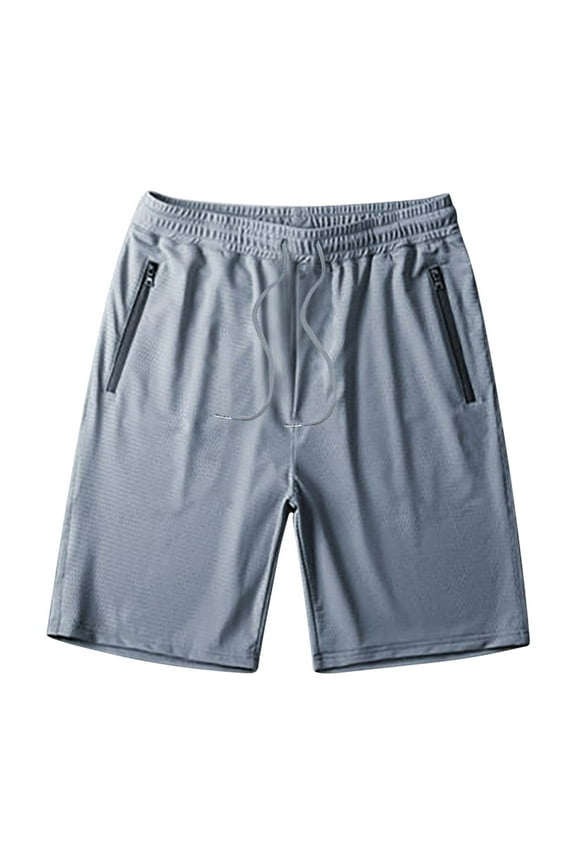 Men Ice Silk Fitness Running Stretch Yoga Pant Soft Men's Cotton Yoga Sweatpants Mens Versatile Shorts L Gray On Clearance