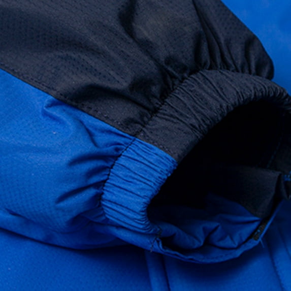 Penkiiy Men Winter Windbreaker Outdoor Mountaineering Hooded Clothes Thermal Jacket Coats Golf Jacket Cotton Polyester Blue on Clearance