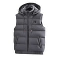 thumbnail image 1 of Penkiiy Men's 9-zone Smart Heating Vest Jacket Charging Smart USB Carbon Fiber Heating Warm Hooded Vest Men's And Women's Same Jacket Coat As a Gift Down cotton Gray on Clearance, 1 of 6