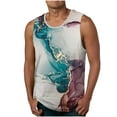 thumbnail image 1 of Penkiiy Men's Baseball 3D Printing Tank Top Cotton Round Neck Casual Sports Sleeveless T-Shirt Tank Top Loose Fit Vest 2024 S Hot Pink, 1 of 4