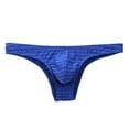 thumbnail image 1 of Penkiiy Men's Bikini Briefs Half Hip Low Waist Color Striped Panties Sexy Underwear for Men for Valentine L Blue On Clearance, 1 of 9
