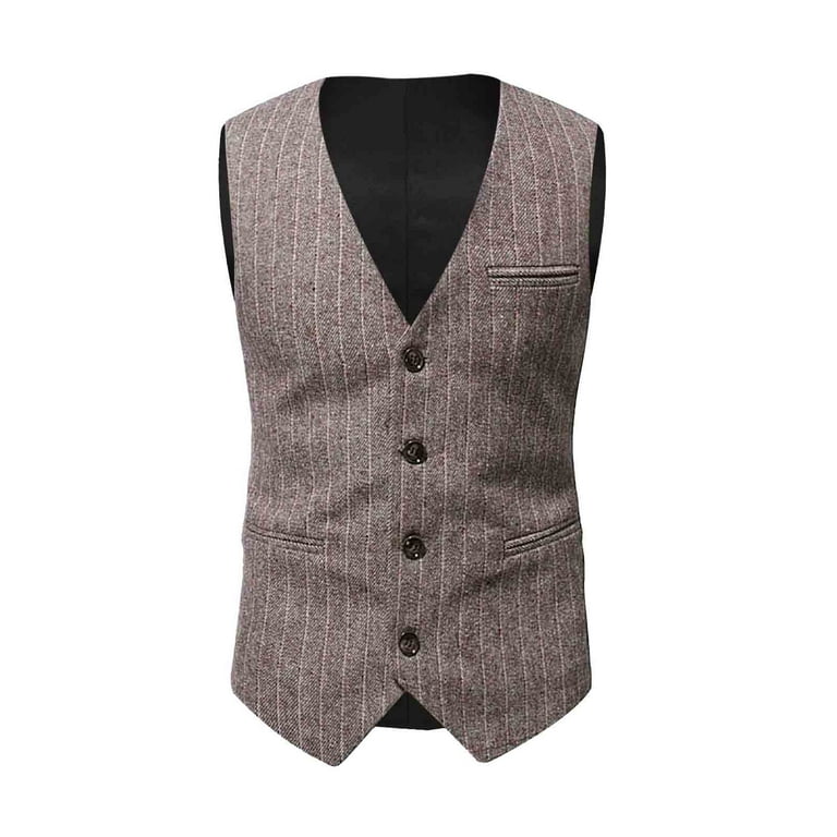 Penkiiy Men s Business Suit Vest Slim Fit Dress Waistcoat for Wedding Party Dinner Coffee Clearance Walmart