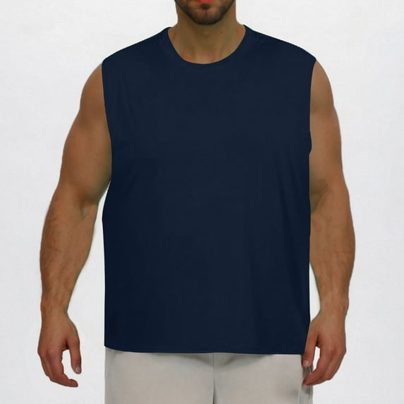 Penkiiy Men's Extra Large Plus Size Big Tall Men Tank Top , Moisture-Wicking, Ultra-Stretch Fit for Gym, Running & Casual Wear