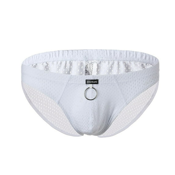 Penkiiy Men's Fashion Boxer Shorts Mesh Breathable Sexy Underpants Men Underwear M White On Sale