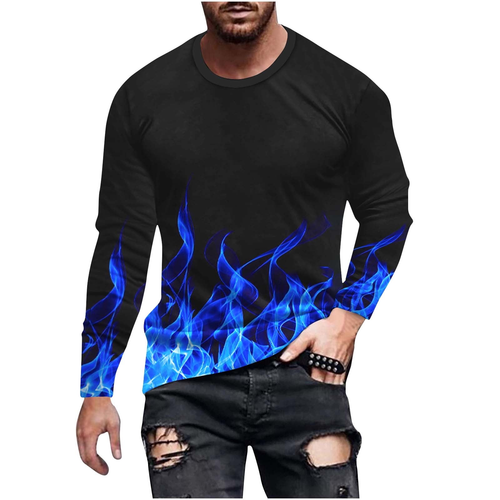 Mens Geometric Print Shirts - Burnt Embers main image 0