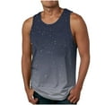 thumbnail image 1 of Penkiiy Men's Gradient Workout Tank Tops Sleeveless Gym Shirts Bodybuilding Fitness Muscle Tee Shirts L Black, 1 of 4