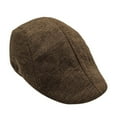 thumbnail image 1 of Penkiiy Men's Mesh Flat Cap Breathable Summer Newsboy Hat Beret Newsboy Hat for Driving Hunting Coffee, 1 of 1