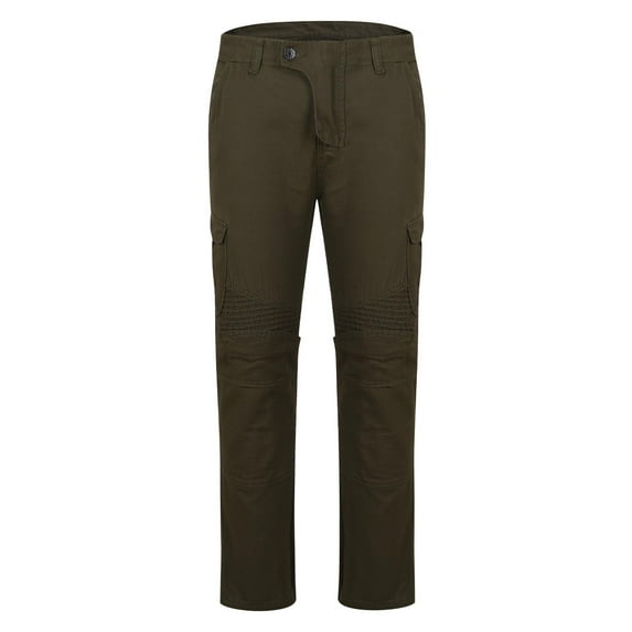 Penkiiy Men's Motorcycle Pants Motocross Riding Jeans Adventure Motorbike Pants 3XL Army Green