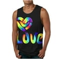 thumbnail image 1 of Penkiiy Men's Muscle Tank Top Mens Rainbow Tank Tops Sleeveless Gym Workout T-Shirts Athletic Undershirts S Multicolor, 1 of 4