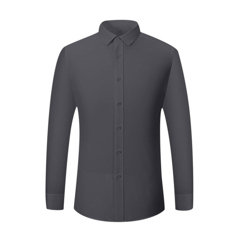 Mens black dress shirt walmart online