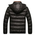 thumbnail image 1 of Penkiiy Men's Winter Hat Removable Cotton Jacket Thickening Warm Cotton Padded Coat Tuxedo Suit Set Cotton Black on Sale, 1 of 3