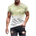 thumbnail image 1 of Penkiiy Men's Women's Shirts Unisex Print Fashion T-Shirts for Adults Teens Novelty Casual Tee Tops 2XL Yellow, 1 of 5