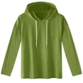 thumbnail image 1 of Penkiiy Mens Hoodie Pullover Long Sleeve Casual Fashion Sweatshirts Drawstring Gym Hooded Shirt L Army Green, 1 of 6