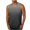 thumbnail image 1 of Penkiiy Mens Tank Top Soft Cozy Gym Shirts Gradient Muscle Tees Classic Sleeveless Crewneck Summer Basic Athletics Tanks 2XL Black, 1 of 4