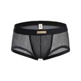 thumbnail image 1 of Penkiiy Mens Underwear Boxer Briefs Men Casual Solid Sexy Low Waist Mesh Breathable Erotic Panties Black Underwear, 1 of 4