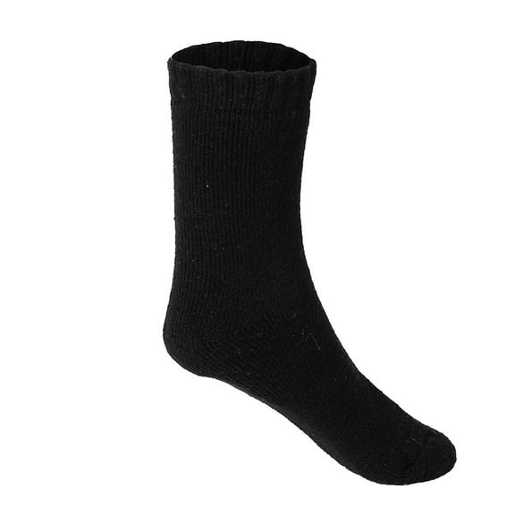 Penkiiy Middle Socks for Men 1 Pair Mens Super Warm Heavy Thermal Wool Winter Socks Black Socks