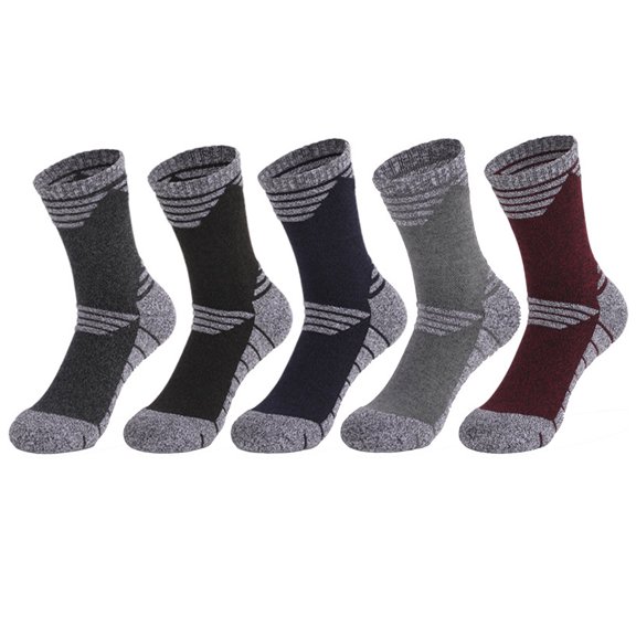 Penkiiy Middle Socks for Men Man's Ski Socks Winter Warm Outdoor Sports Mountaineering Socks Multicolor Socks