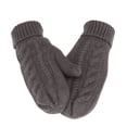 thumbnail image 1 of Penkiiy Mittens for Women Unisex And Winter Outdoor Riding Cute Plus Velvet Thick Warm Plush Men Women Gloves Dark Gray Mittens, 1 of 2