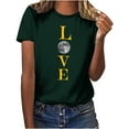 thumbnail image 1 of Penkiiy Muslim Ramadan T-Shirt for Women Women's Cute Graphic T-Shirts Crewneck Short Sleeve Moon PrintCasual Tee Tops 3XL Green, 1 of 6