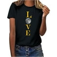 thumbnail image 1 of Penkiiy Muslim Ramadan T-Shirt for Women Women's Cute Graphic T-Shirts Crewneck Short Sleeve Moon PrintCasual Tee Tops M Black, 1 of 6