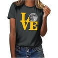 thumbnail image 1 of Penkiiy Muslim Ramadan T Shirts for Women Moon Shirt Mystical Graphic Tee Top M Dark Gray, 1 of 6