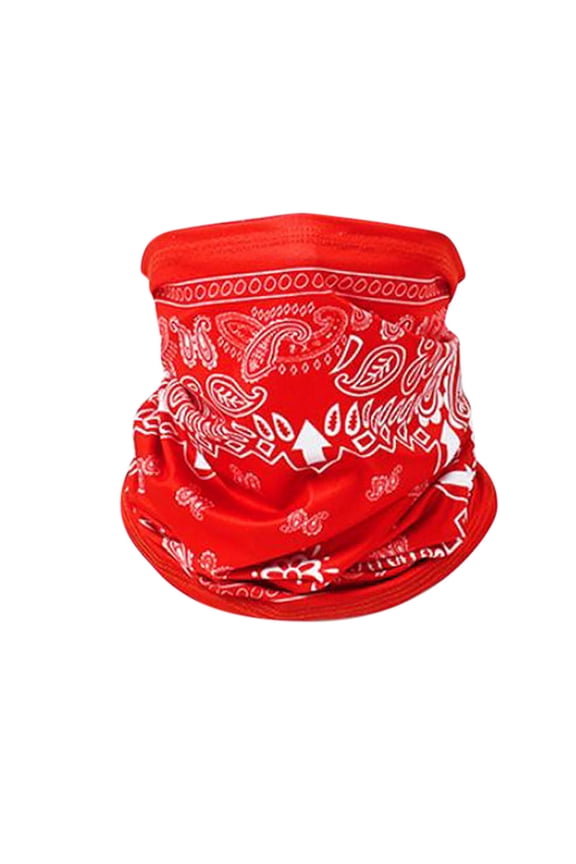 Neck Gaiters for Men Unisex Neck Gaiter Outdoor Sports For Women Men Print Scarf Riding Mask Red Gaiters