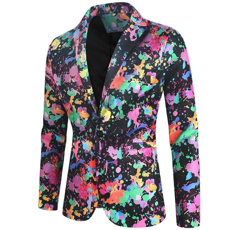 Penkiiy New Men s Casual Suit Jacket Fashion Solid Color Single Two Button Slim Fit Suit Jacket Blazer Waterproof Hooded Jacket Polyester Multicolor on Clearance Walmart