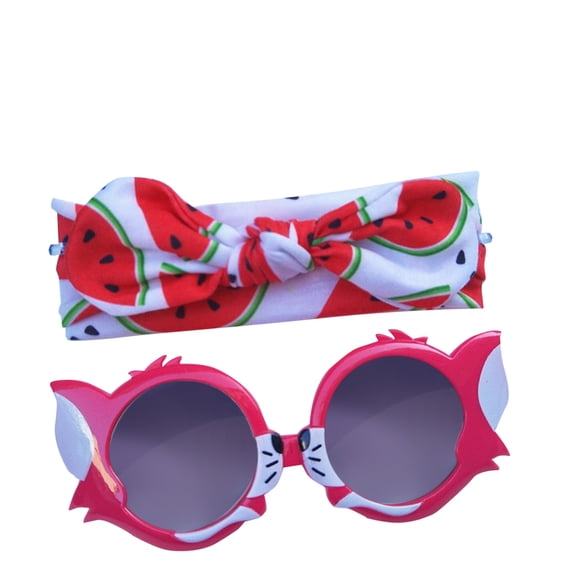 Penkiiy Newborn Hair Bands for Boys Infant Baby Boy Girl Cartoon Cute Bunny Ear Sunglasses Decorated Sunglasses
