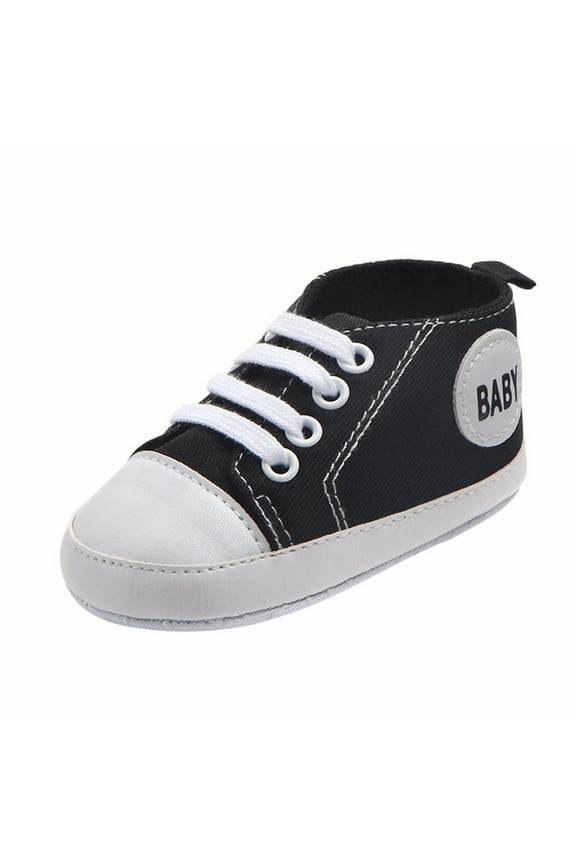 Newborn Infant Baby Boys Girls Sandals Solid Canvas Anti-slip Soft Shoes Smart Step First Walkers Shoesfor6-12 Months Navy 2023 Summer Deal