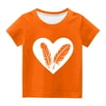 thumbnail image 1 of Penkiiy Orange Shirt for Kids ,Orange Shirt for Kids Youth Orange Graphic Shirts Orange Tee Top for 4-16 Years, 1 of 3