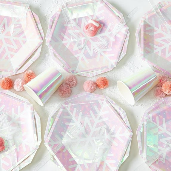 Penkiiy Pastel Rainbow Birthday Party Supplies, Includes Happy Birthday Banner, Tablecloth, Plates, Napkins, Cups, Knives, Forks, Spoons, Straws, Balloons for Girls Birthday Party Decorations