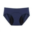 thumbnail image 1 of Penkiiy Period Underwear for Women Women's Large Size Four Layer Physiological Underwear With High Absorption Capacity, Breathable And Leak Proof Medium And Low Waisted Underwear Blue Underwear, 1 of 2