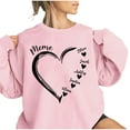 thumbnail image 1 of Penkiiy Personalized Nickname Mom Grandma Hearts with Kid Names Sweatshirt, Christmas Mom Grandma Shirt Gifts for Women Pink, 1 of 5