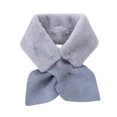 thumbnail image 1 of Penkiiy Scarves for Women All-match Thick Plush Towel Cute Lady Fashion Winter Plush Scarf Jacket Lady Scarf Warm Bib Gray Scarves, 1 of 2