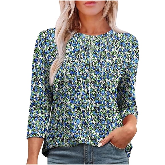 Penkiiy Sequin Tops for Women Long Sleeve Shirt,Sequin Tops Party Night Glitter Sparkly Fit Dressy Blouse Crew Neck T Shirt 2025 M Blue